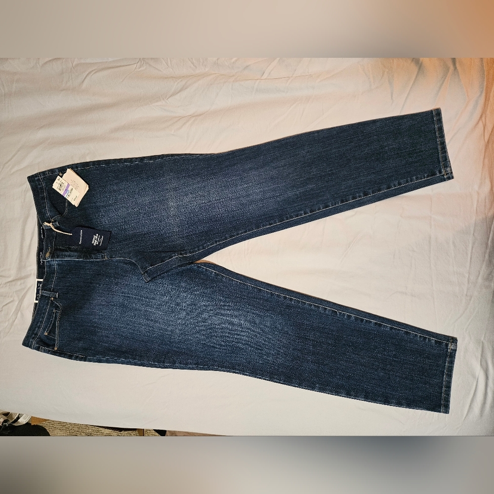 Charter Club Women's Skinny High RISE Jeans - Dark Blue - Tummy Slimming